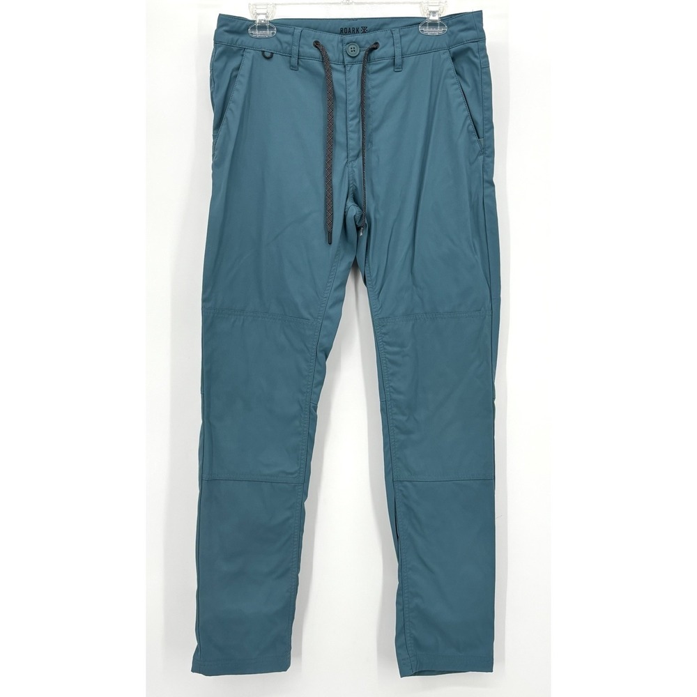 Roark Explorer Adventure Pants Size 31 Hydro Blue Nylon Stretch Hiking Travel‎